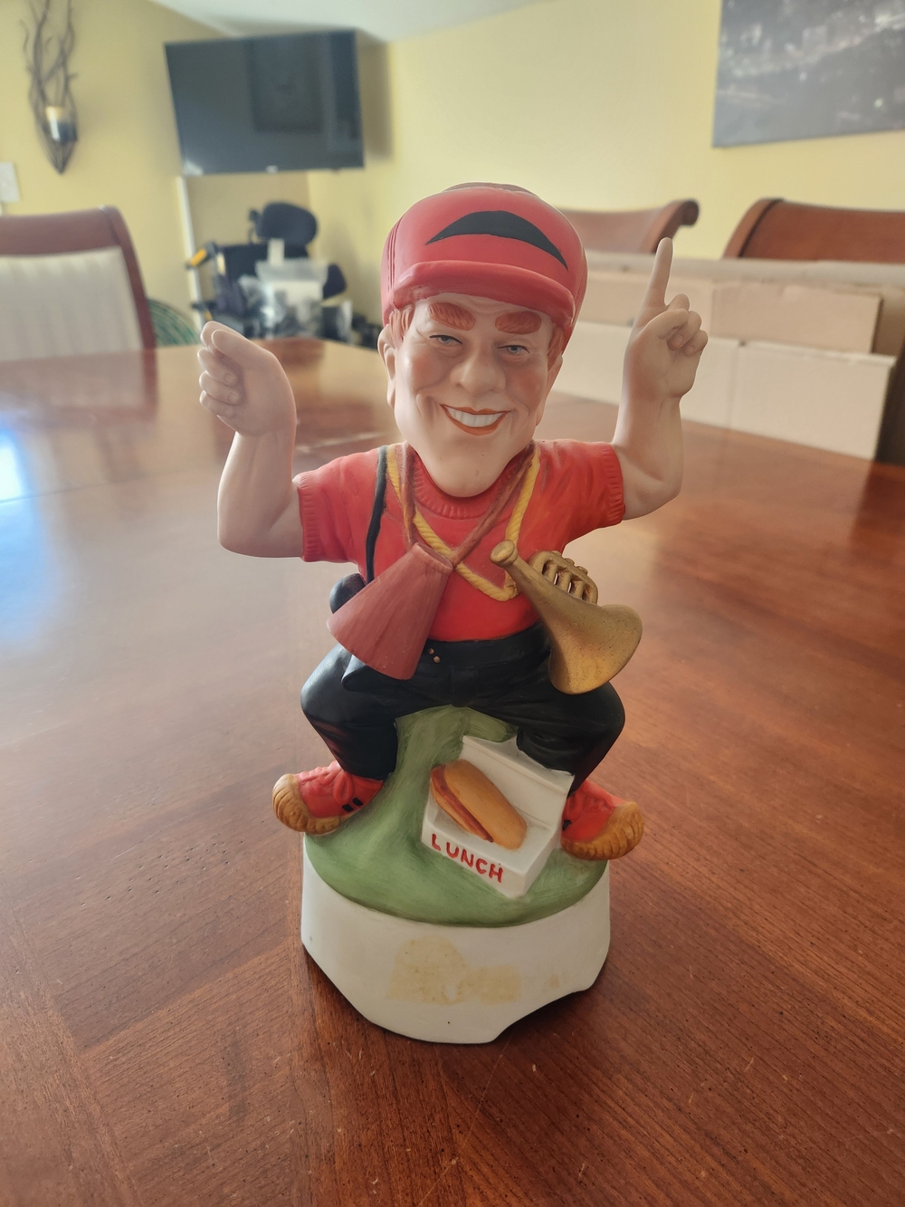 70s/80s Jim Beam Bengals Musical Bottle Rare!
